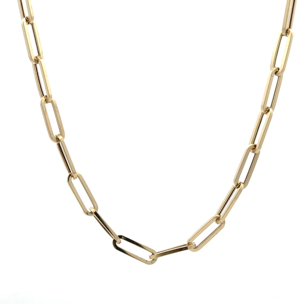 Žluté zlato řetízek GEOMETRICKÝ - OČKA