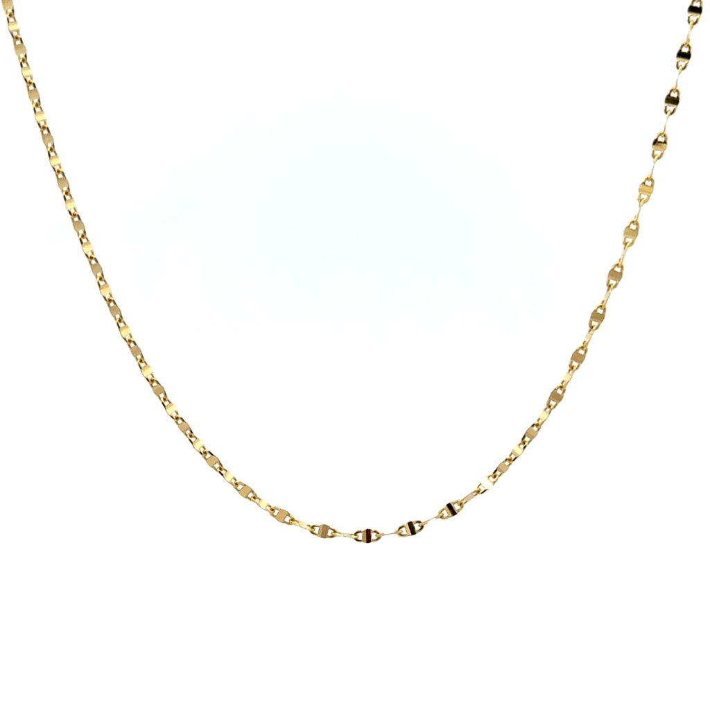 Žluté zlato ozdobný řetízek jemný