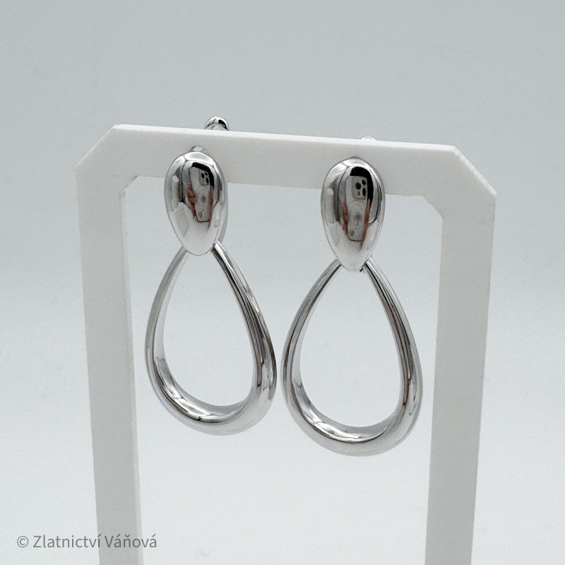 Stříbrné visací náušnice 