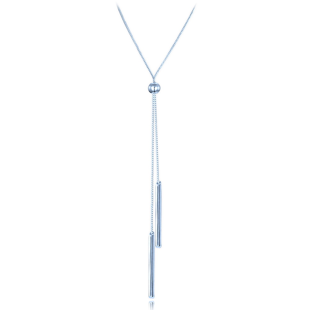 MINET Stříbrný náhrdelník se stahovacím zapínáním