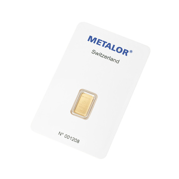 1g Investiční zlatý slitek | Metalor
