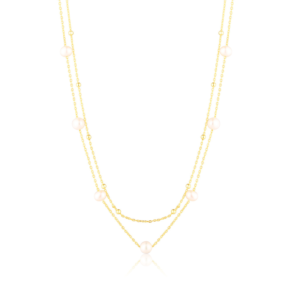 Pozlacený stříbrný Náhrdelník SVLN0824SD2GP45