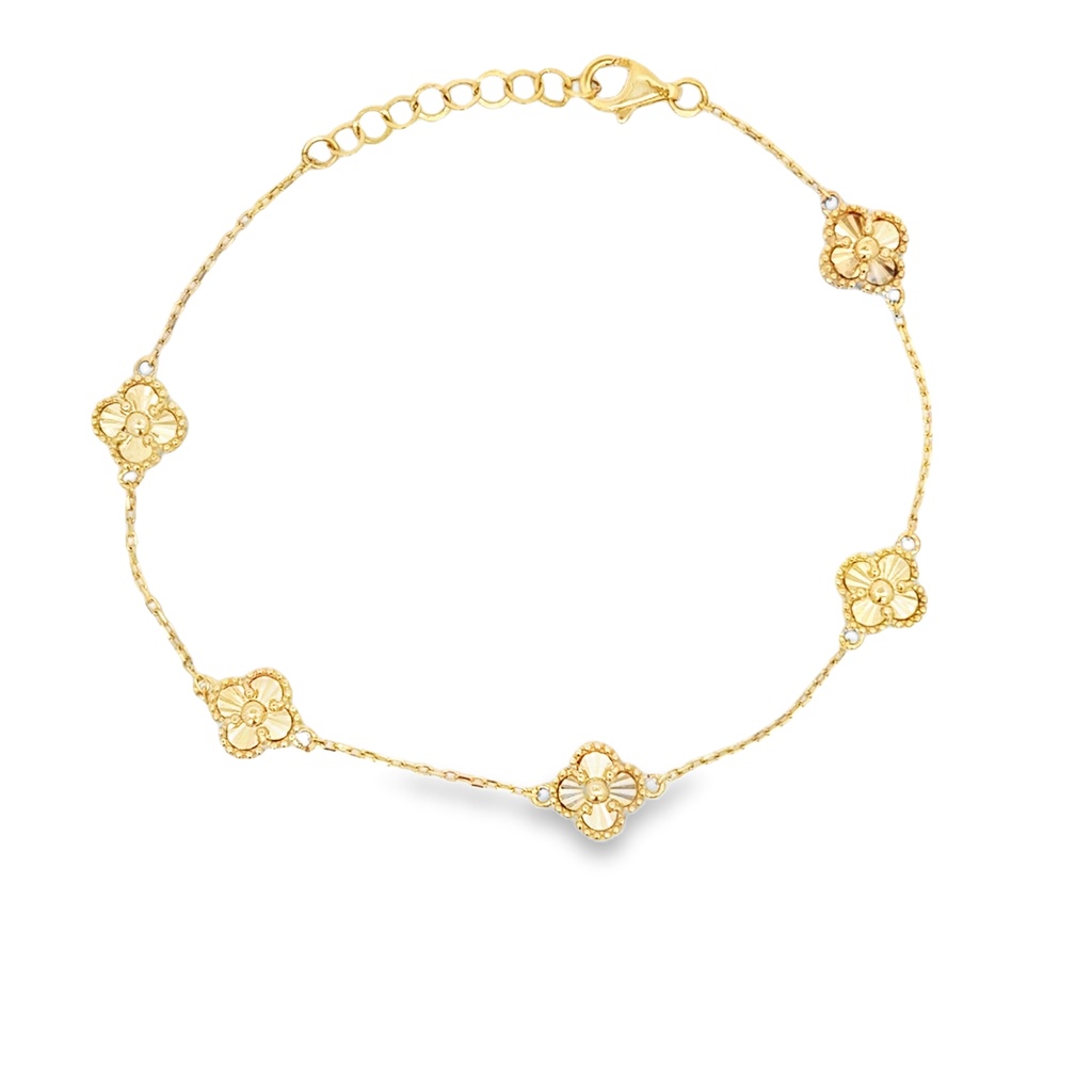 Žluté zlato náramek VC 17+2cm