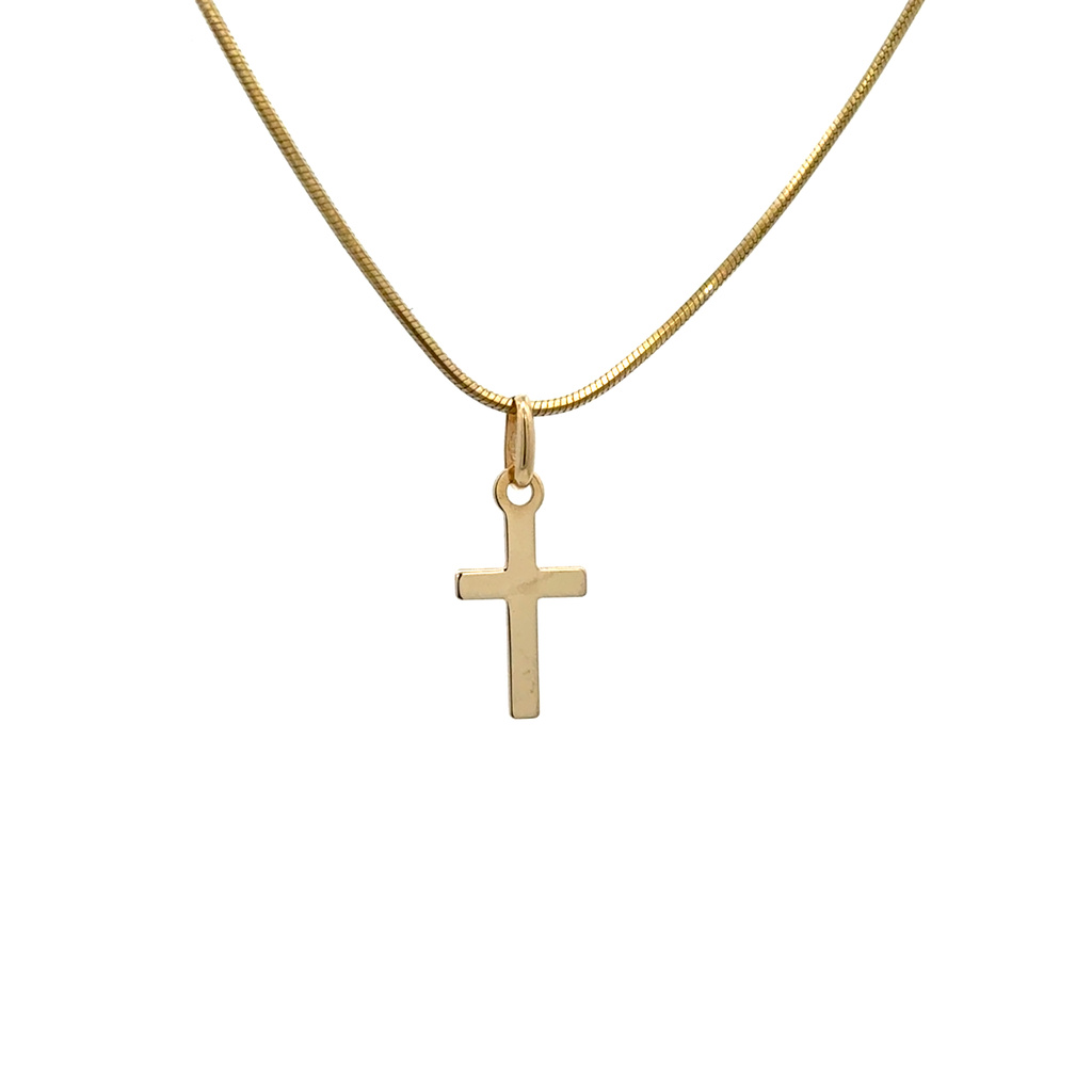 Žluté zlato přívěsek KŘÍŽEK malý