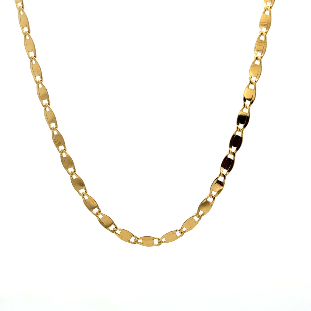 Žluté zlato řetízek dutý 3,1mm