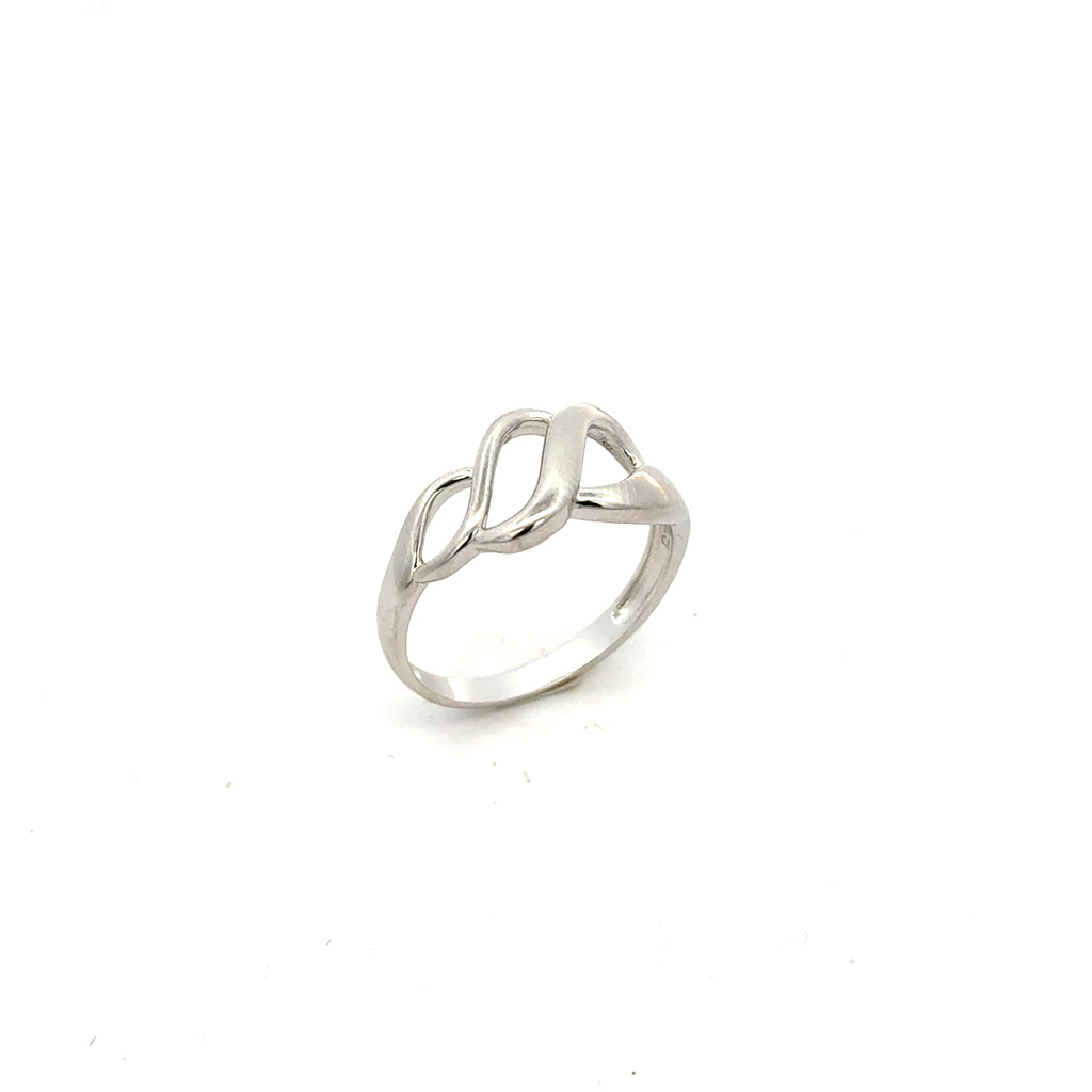 Stříbrný prsten bez zirkonů jemný