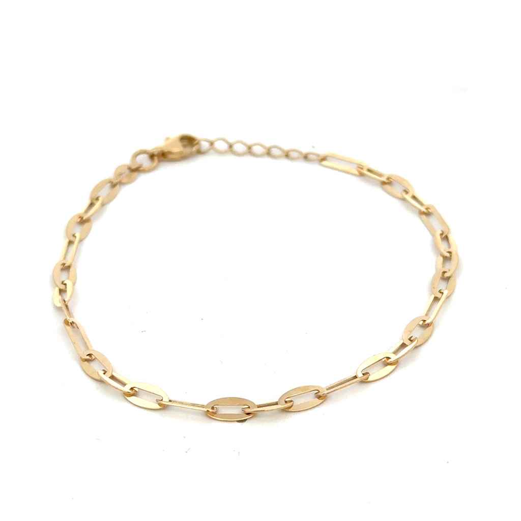 Žluté zlato náramek 17+2cm