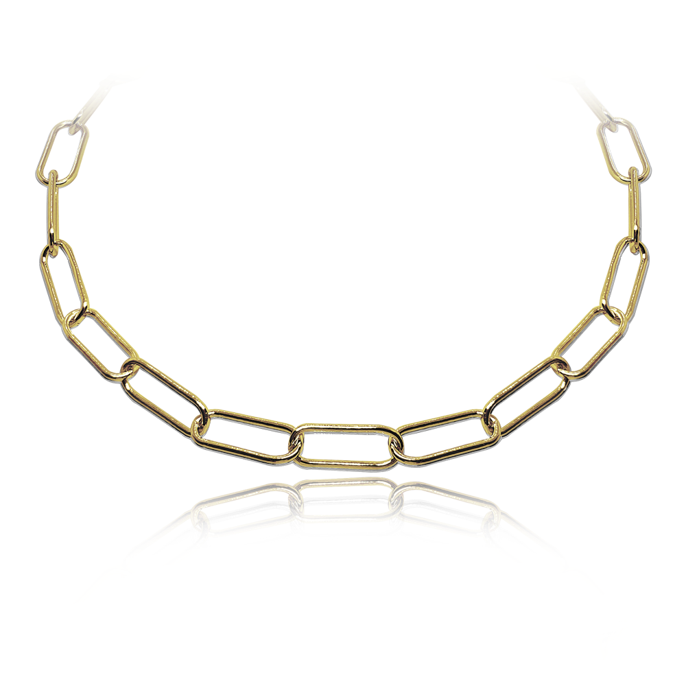 MINET Pozlacený stříbrný náhrdelník v italském stylu