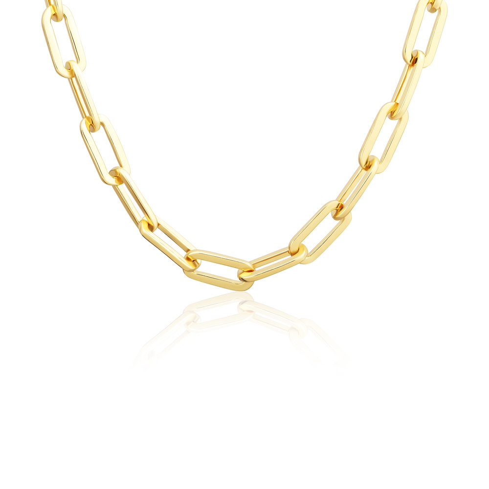 Stříbrný pozlacený náhrdelník 45cm+4cm