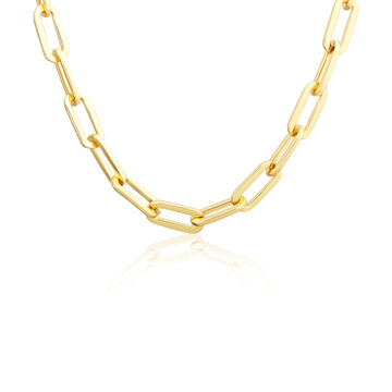 Stříbrný pozlacený náhrdelník 45cm+4cm