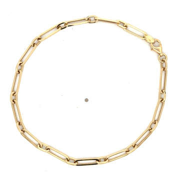 Žluté zlato náramek GEOMETRICKÝ 19,5cm