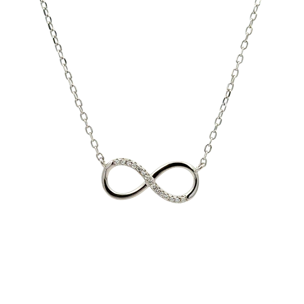 Stříbrný náhrdelník NEKONEČNO 42+3cm
