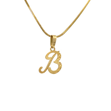 Žluté zlato písmeno psací malé