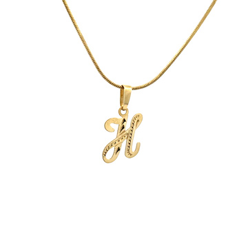 Žluté zlato písmeno psací malé