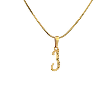 Žluté zlato písmeno psací malé