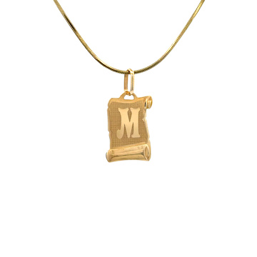 Žluté zlato přívěsek destička PÍSMENO