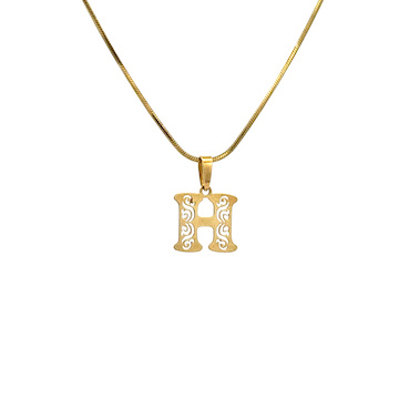 Žluté zlato přívěsek písmeno