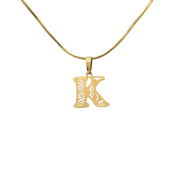 Žluté zlato přívěsek písmeno