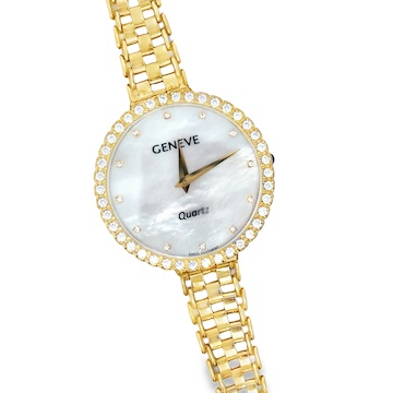 Žluté zlato dámské hodinky GENEVE