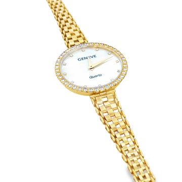 Žluté zlato dámské hodinky GENEVE