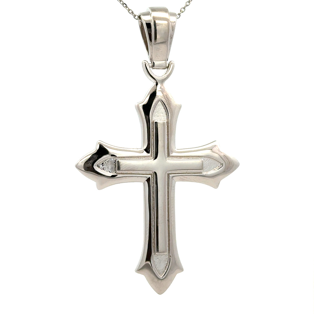 Stříbrný masivní přívěsek KŘÍŽ