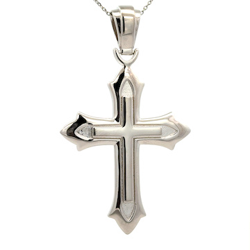 Stříbrný masivní přívěsek KŘÍŽ