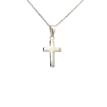 Stříbrný hladký přívěsek KŘÍŽ