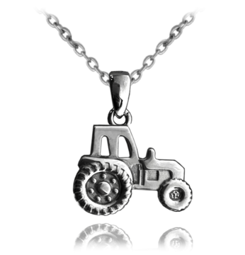 MINET Stříbrný náhrdelník TRAKTOR
