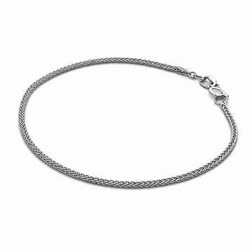 Bílé zlato náramek SPIGA 18cm