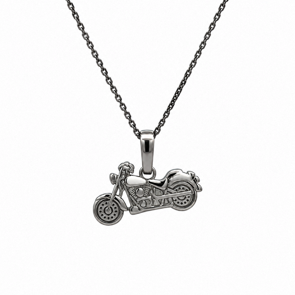 Stříbrný přívěsek MOTORKA