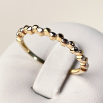 Žluté zlato prsten ozdobný v kombinaci s bílým zlatem