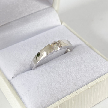 Stříbrný prsten se solirétním zirkonem Ag 925/1000