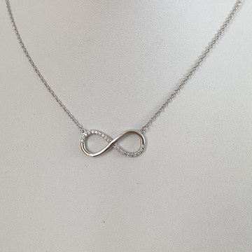 Stříbrný náhrdelník nekonečno AG925/1000