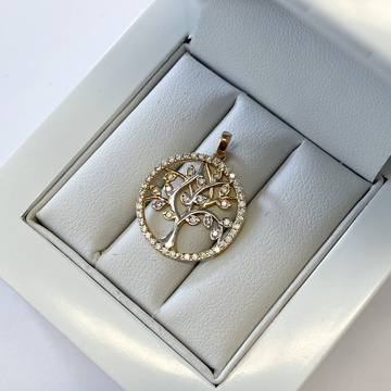 Žluté zlato přívěšek au585/1000