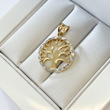 Žluté zlato přívěsek strom života AU585/1000