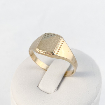 Žluté zlato pánský prsten vel. 64