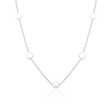 Stříbrný náhrdelník s perlami SVLN0352XD2P145