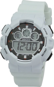 Digitální hodinky SECCO bílé