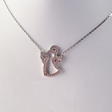 Stříbrný náhrdelník s andělem
