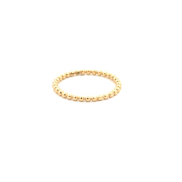 Žluté zlato prsten minimalistický