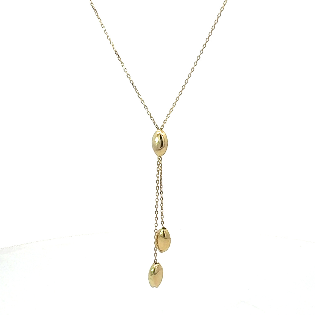 Žluté zlato visací řetízek 42+3cm