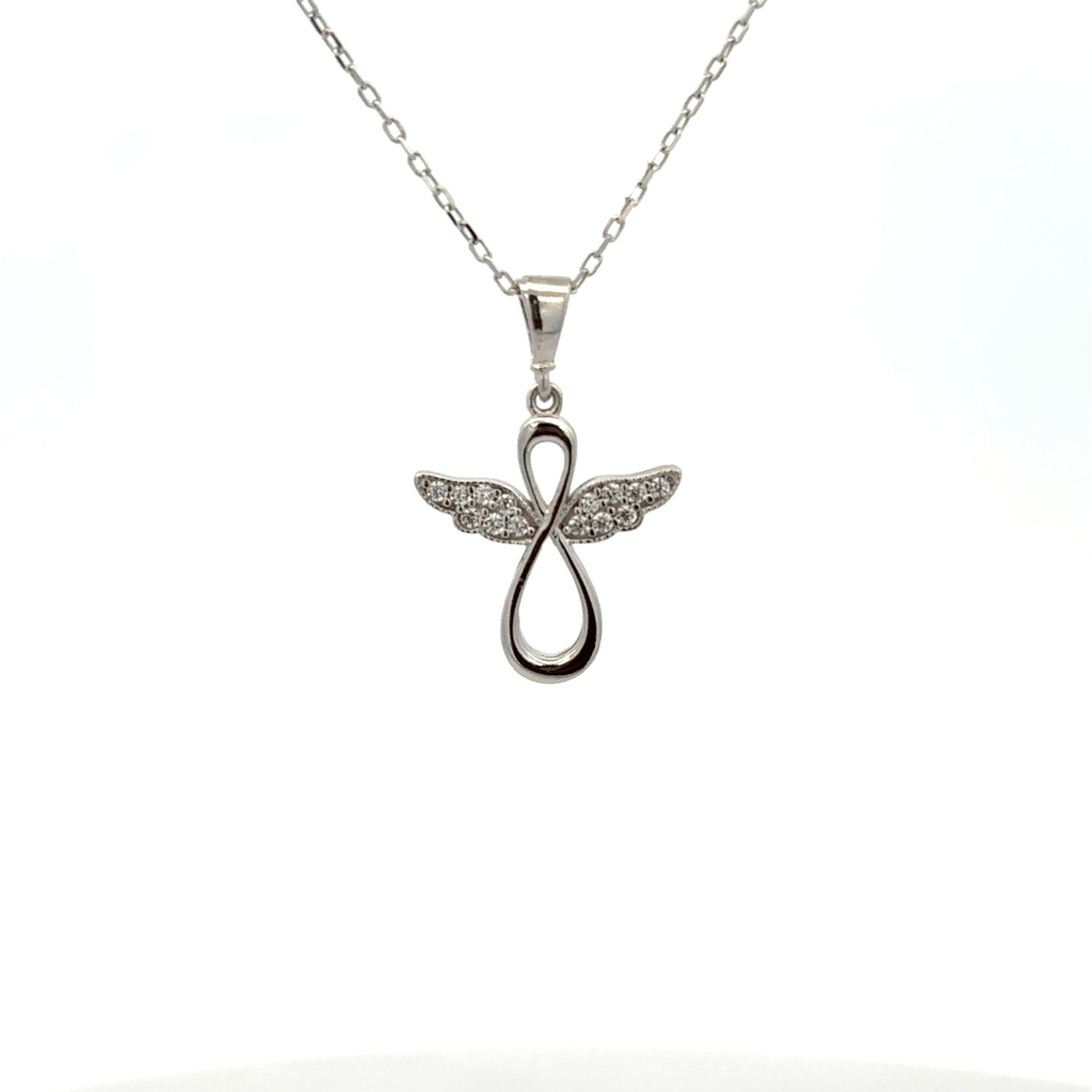 Bílé zlato přívěsek ANDĚL