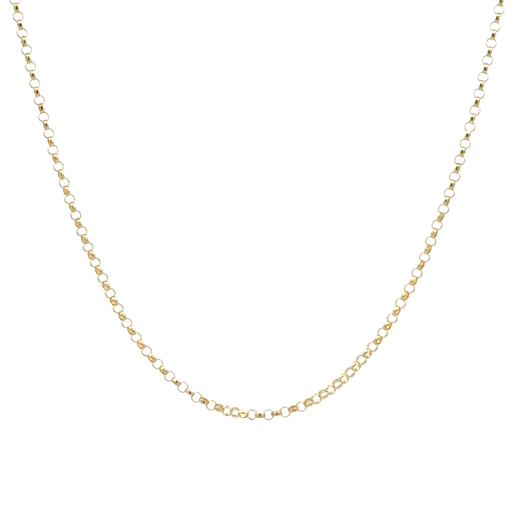 Žluté zlato řetízek HRÁŠKOVÝ 1,4mm na přívěsky