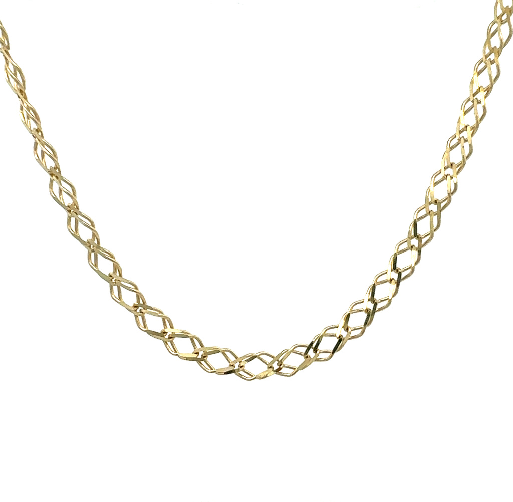 Žluté zlato řetízek ROMBO 3,8mm