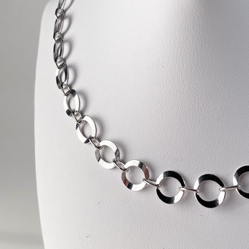 Stříbrný náhrdelník očka 45cm