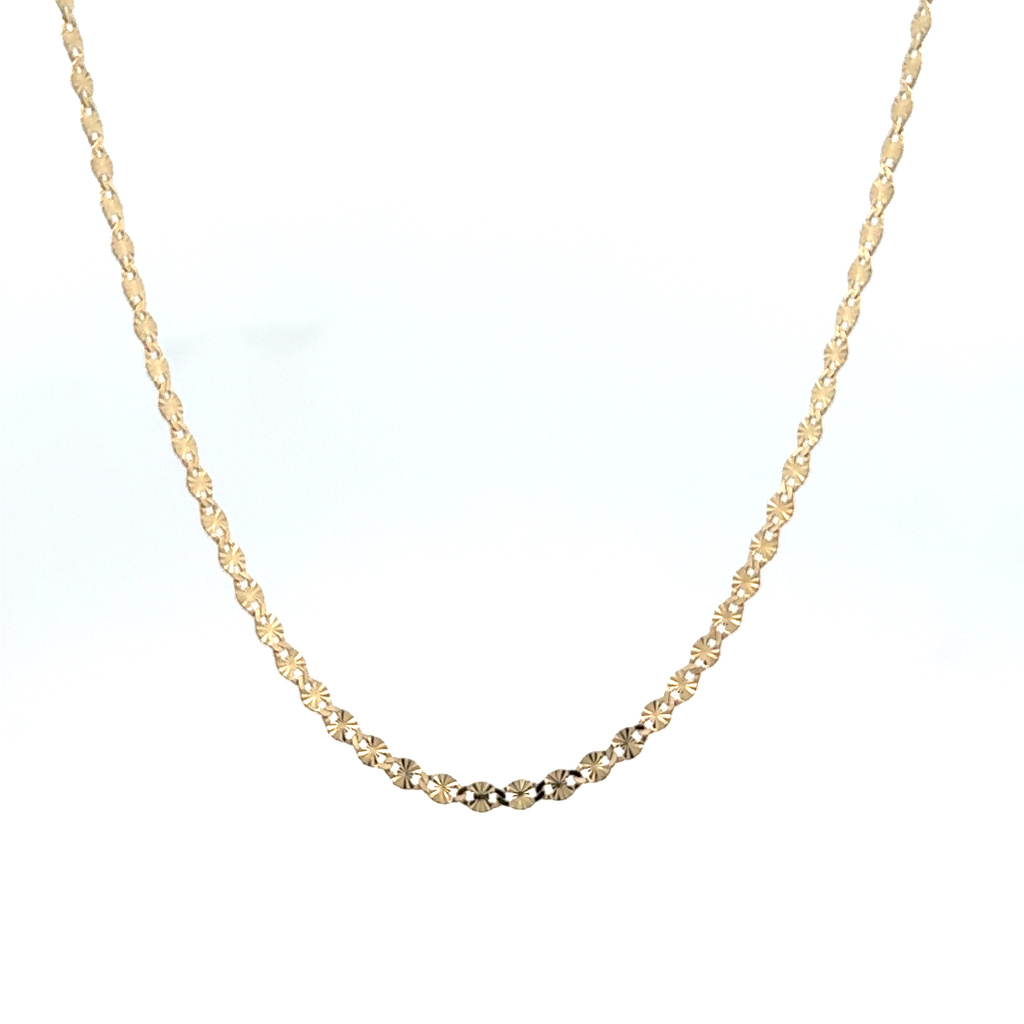 Žluté zlato ozdobný řetízek 
