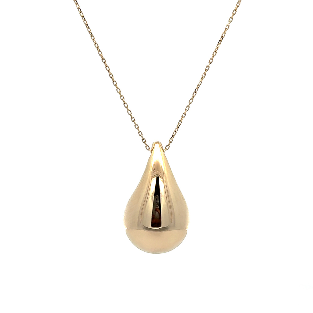 Žluté zlato řetízek s přívěskem 42+3cm