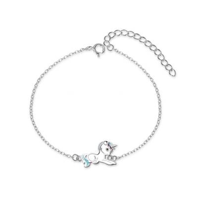 Moiss stříbrný náramek JEDNOROŽEC B0001390  16+3cm