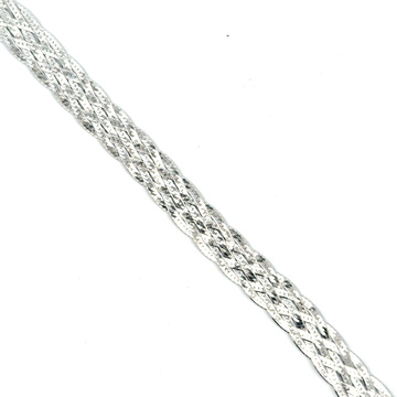 Stříbrný pletený náramek šířka 8,5mm