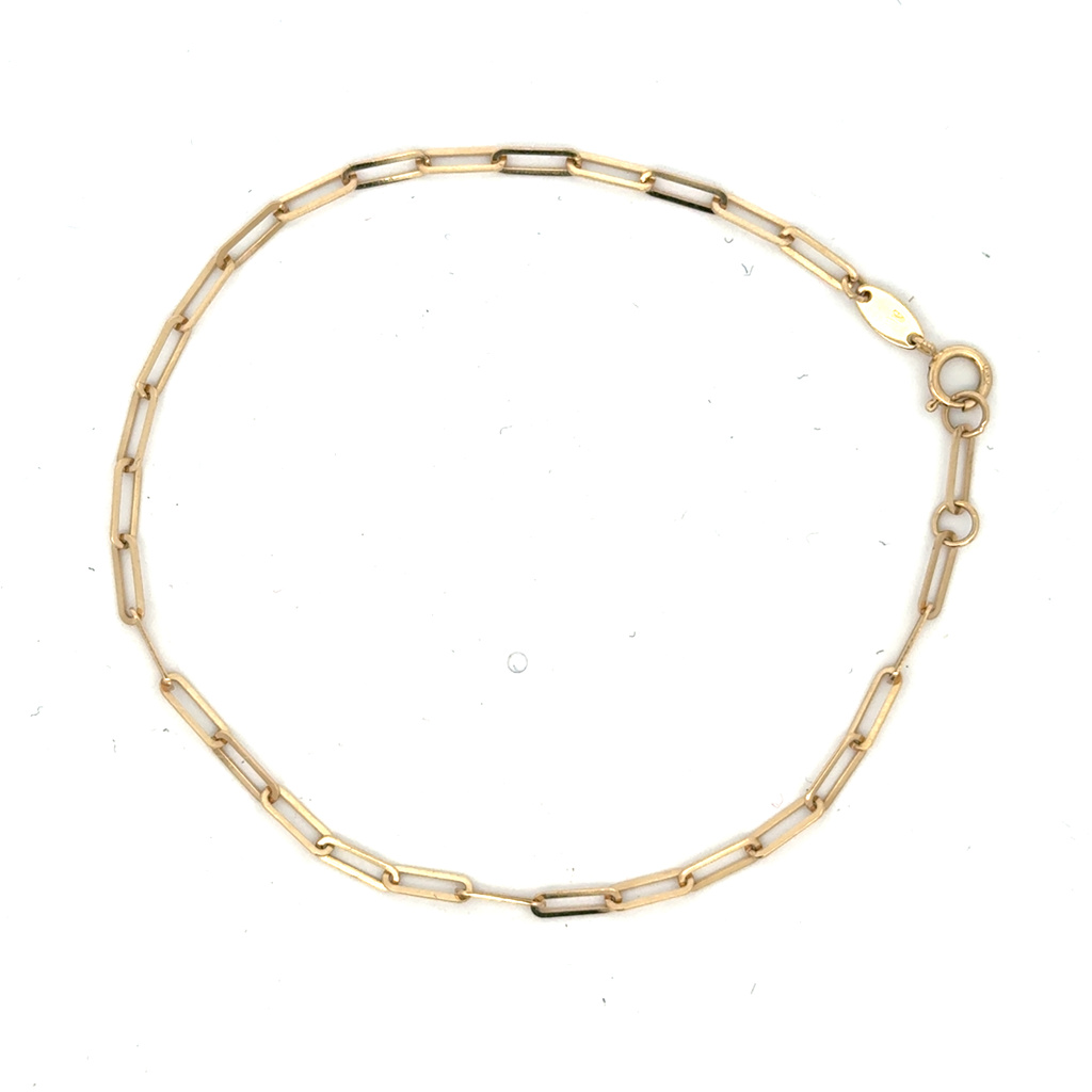 Žluté zlato náramek 18-19cm